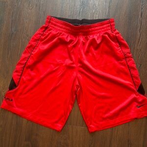 🎆2/$20 LEBRON JAMES NIKE Red Athletic Shorts